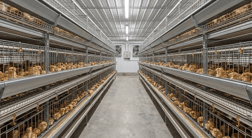 Система клеток ремонтного молодняка родительского стада бройлеров Gartech GE Ultima Breeder Pullet